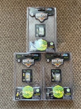 Worlds Smallest Micro Figures Rick & Morty Complete First Set